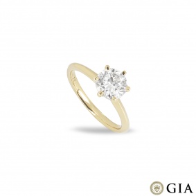 Yellow Gold Round Brilliant Cut Diamond Ring 1.50ct H/SI1 Yellow Gold Round Brilliant Cut Diamond Ring 1.50ct H/SI1